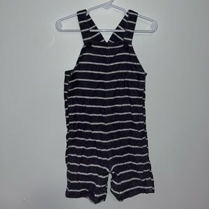 Carters Gray And White Striped Overalls Size 24M